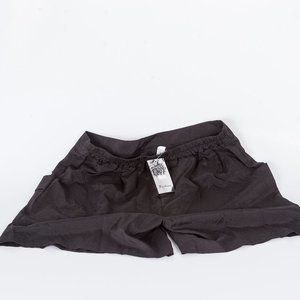 NWT black silky type shorts - full - sz XL